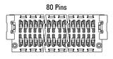 Abmessung Zero8 Plug gerade 80-polig