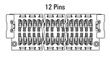 Abmessung Zero8 Plug gerade 12-polig