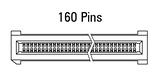 Abmessung EC.8 gerade 160-polig