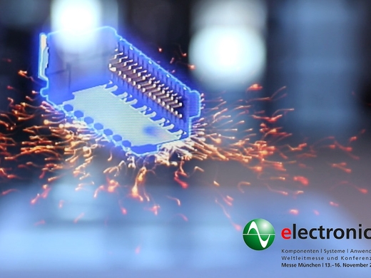 ept auf der electronica 2018 mit Zero8 Hologramm