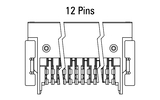 Abmessung Zero8 Socket gewinkelt 12-polig