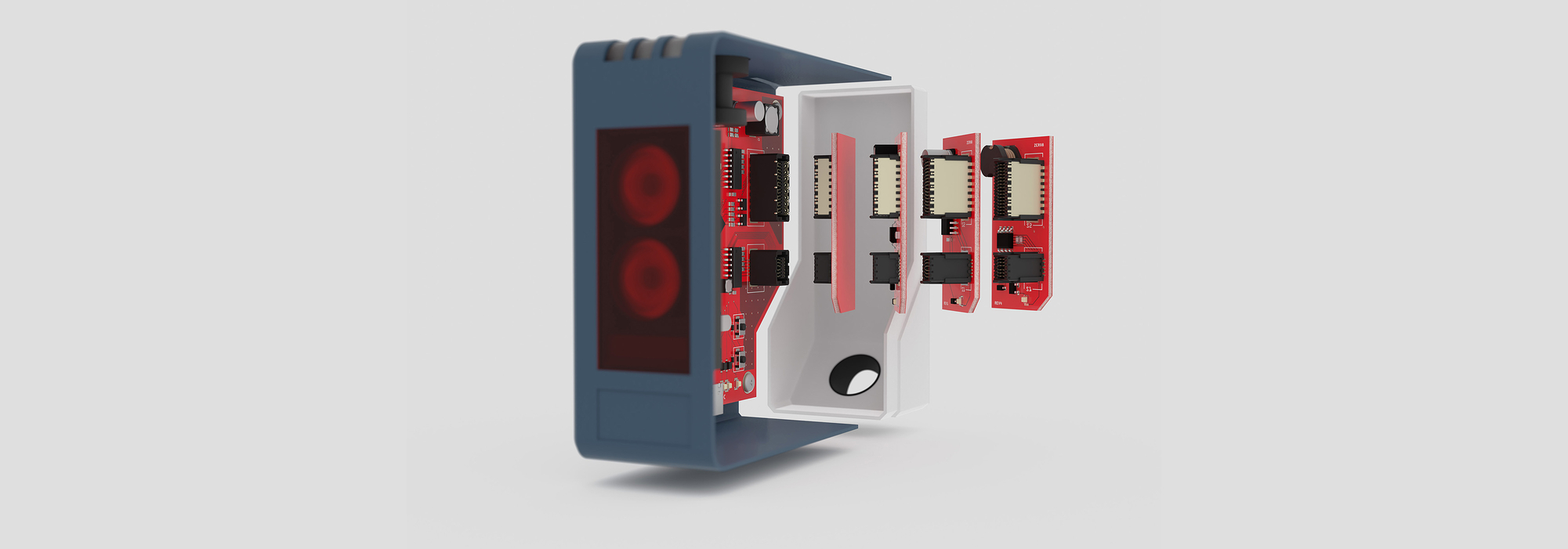 Elektronisches Gerät, offene Bauweise.