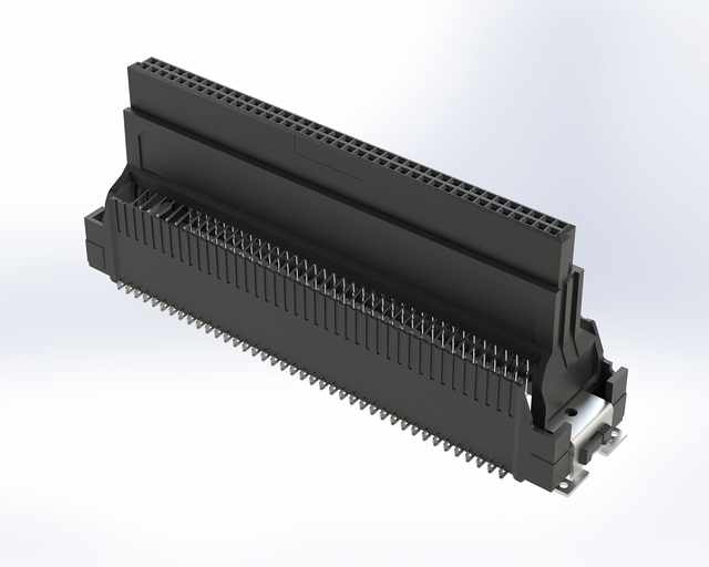 Schwarzes elektrisches Bauteil, Anschluss.